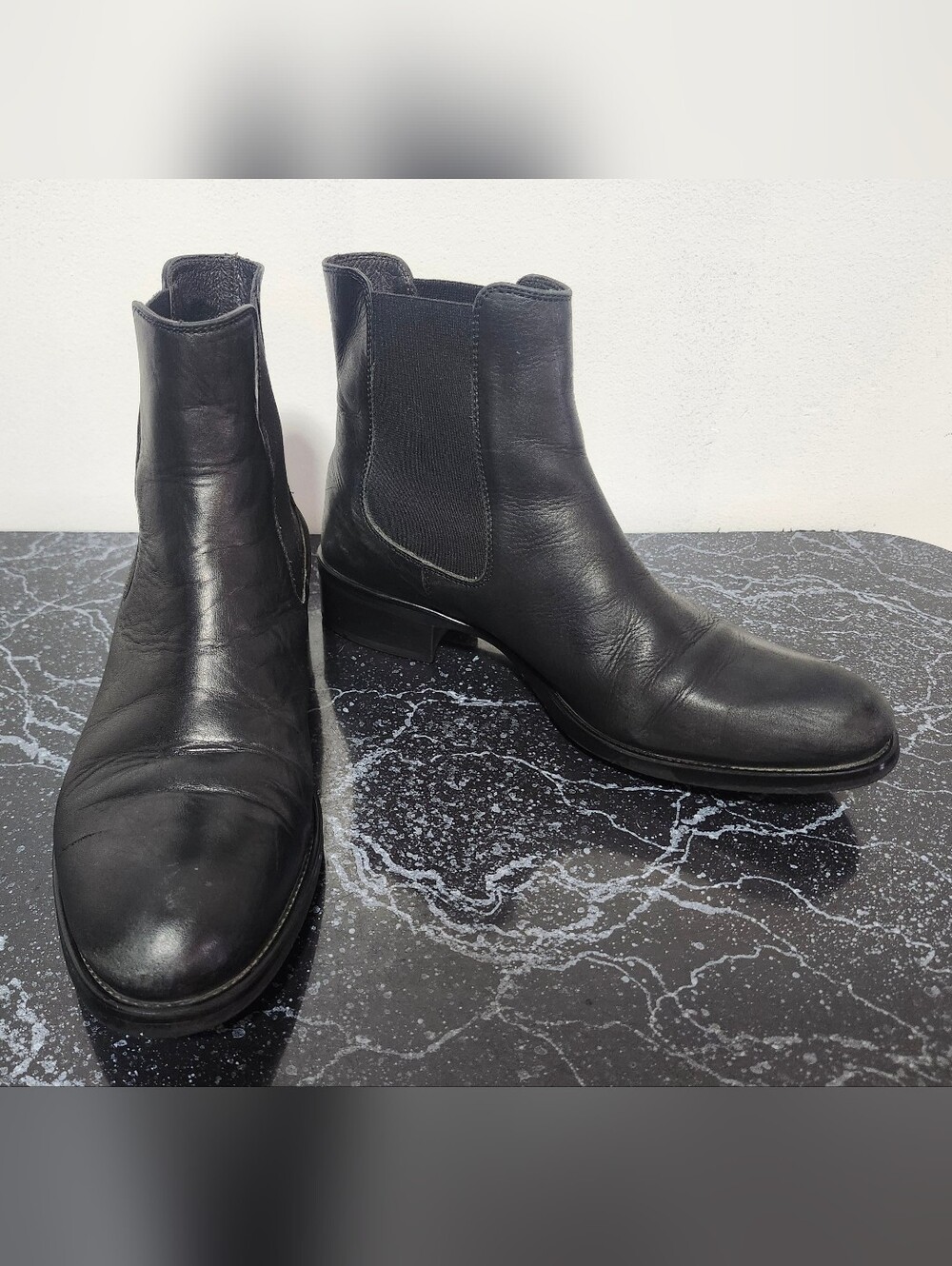Browns Timeless Black Leather Ankle Boots. Made In Italy.